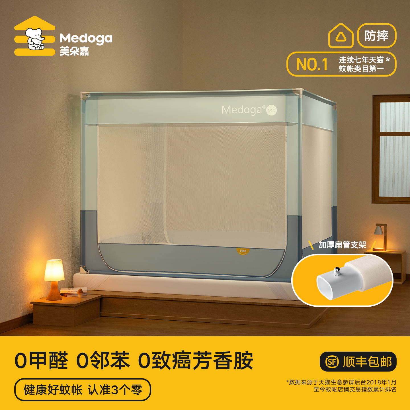 【旗舰防摔蚊帐】6大防撕裂升级