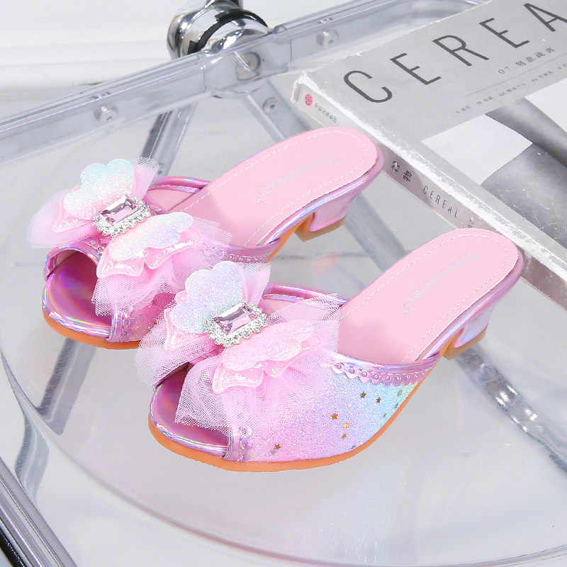 女童高跟凉拖鞋梦幻仙女风可爱粉色拖鞋女童爱莎公主鞋软底儿童鞋,童鞋/婴儿鞋/亲子鞋,儿童凉拖鞋,淘宝优惠券,粉丝福利购,淘宝优惠卷