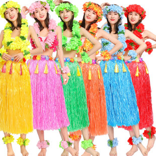 夏威夷草裙舞成人男女套装加厚演出服海草舞道具舞蹈表演酒吧裙子