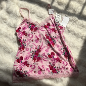 欧美外贸吊带背心睡衣 小复古 印花甜美性感少女睡衣家居服