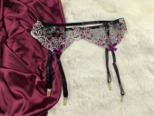 腰围68 孤品 刺绣蕾丝性感吊袜带 78㎝