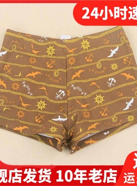 断码清仓 夏款史努比专柜正品 儿童男孩泳衣平角三分泳裤45152