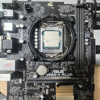 华硕B85M-V PLUS主板，拆机下来的，带Intel C--议价商品