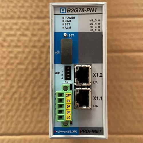Anywire网关模块，型号:B2G78-PN1。正常使用--议价商品