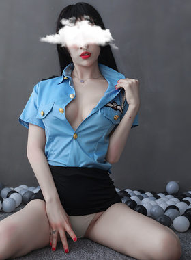 欧美外贸性感女警职业装学生水手
