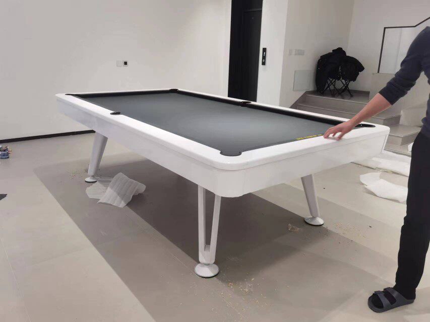 9尺实木石板家用多功能台球桌