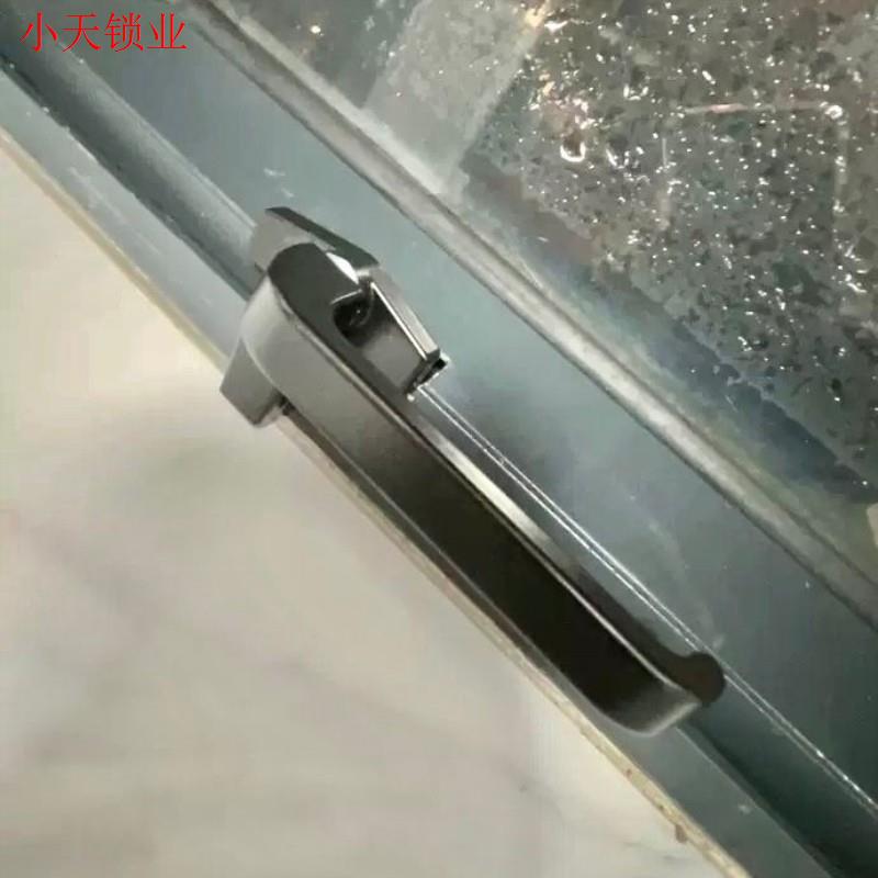 幕墙拉手执手门窗38型平开窗加厚款铝合金窗户上悬窗7字锁扣把.