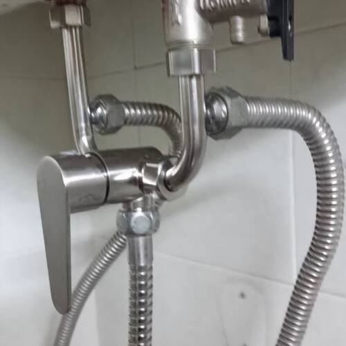 电热水器混水阀冷热淋浴水龙头浴室明装花洒配件大全混合U型开.