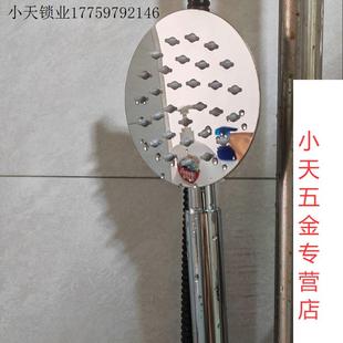 SUS304不锈钢增压花洒淋浴喷头拉丝顶喷手持节水莲蓬头单一字.