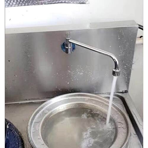 4分厨房半自动摇摆水龙头炉灶水龙头酒店瓦斯炉摇摆水龙头.