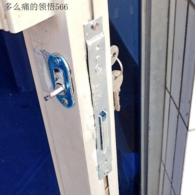 铝合金门移门锁窄型有框门隐形门锁十字锁勾锁推拉门平舌锁钩锁.