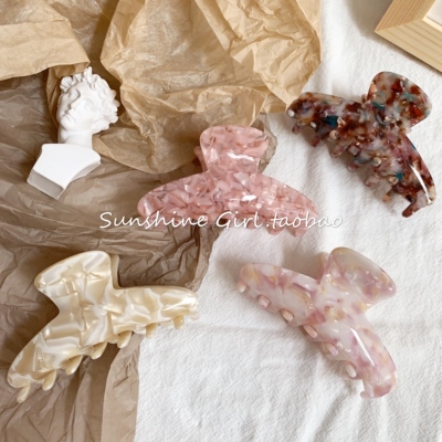 醋酸中号抓夹小众设计慵懒风发卡