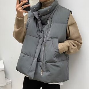 冬季港风韩版棉马甲男款潮流棉衣bf棉服痞帅保暖背心外套学生马夹