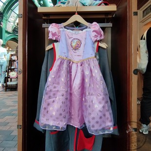 香港迪士尼乐园连衣裙短袖 夏季 长发乐佩可爱女童演出服公主蓬蓬裙