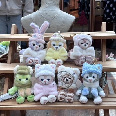 香港迪士尼2025冬日星黛露玫玫贝儿达菲饼饼圣诞坐姿包挂件新款