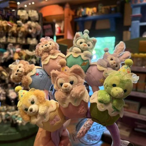 香港迪士尼庆典蛋贝儿星黛露雪莉玫饼饼OUL可爱公仔七宝DIY头饰箍