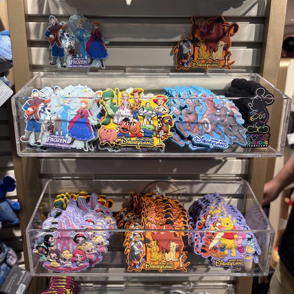 香港迪士尼乐园纪念品2026冰雪奇缘维尼漫威英雄玩具总动员冰箱贴