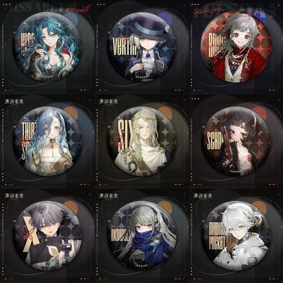 重返未来新款大吧唧徽章野树莓冷周六维尔汀37曲娘75mm双闪胸针