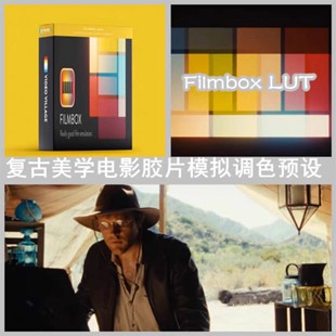 Filmbox Lut 2.4  热门复古美学电影胶片模拟插件的LUT 版本