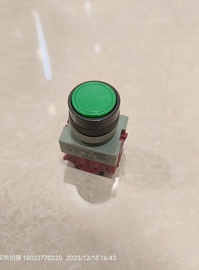 老款IDEC日本产和泉绿色自复按钮开关ABW-11G 1a1b