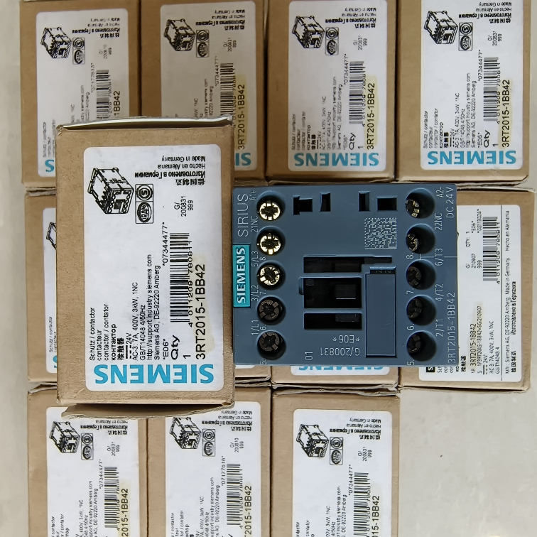 德国产SIEMENS西门子接触器3RT2015-1BB42 DC24V印刷机 发泡机用