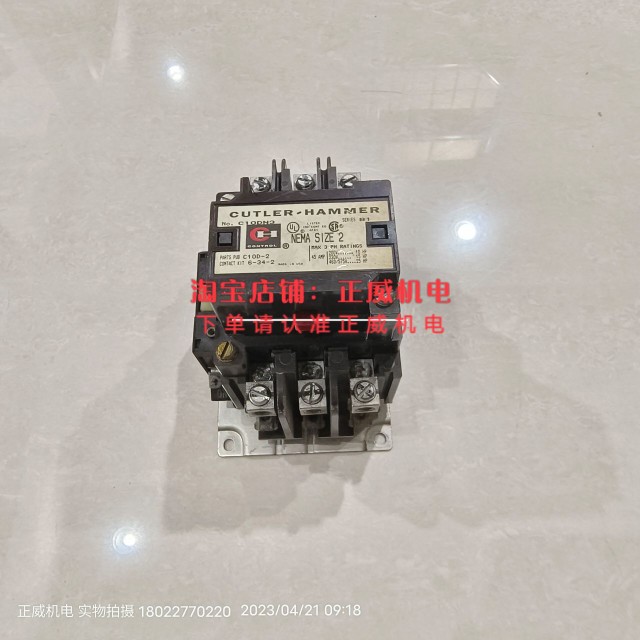 卡特拉汉默接触器C10DN3 C10D-2 NEMA SIZE 2 120V带辅助C320KB1