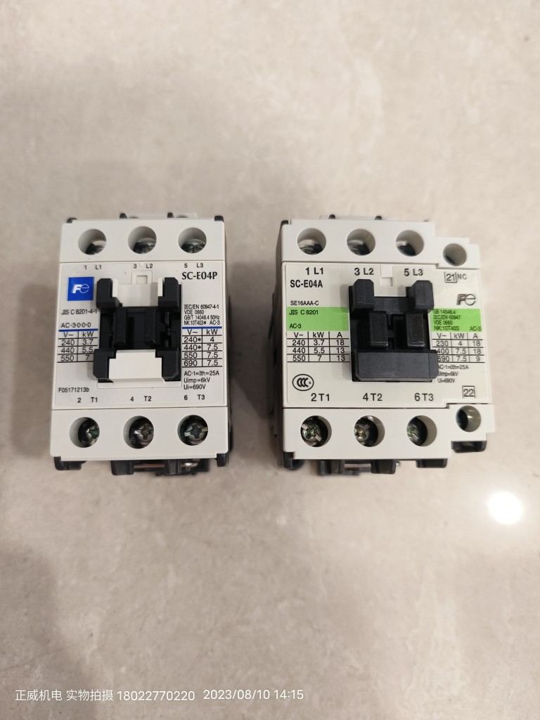 fuji合资常熟富士接触器SC-E04P 220V/SC-E04A 1b 110V电梯备件