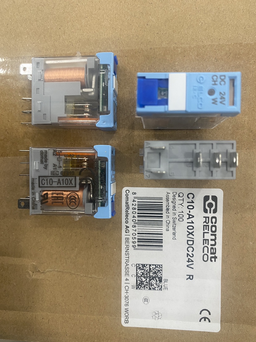 RELECO COMT ELCO宜科继电器C10-A10X/DC24VR底座S10短接条S10-BB
