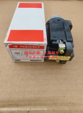 KimDen日本30mm开孔指示灯30KTN10A 200-W/30KTN 220V白色