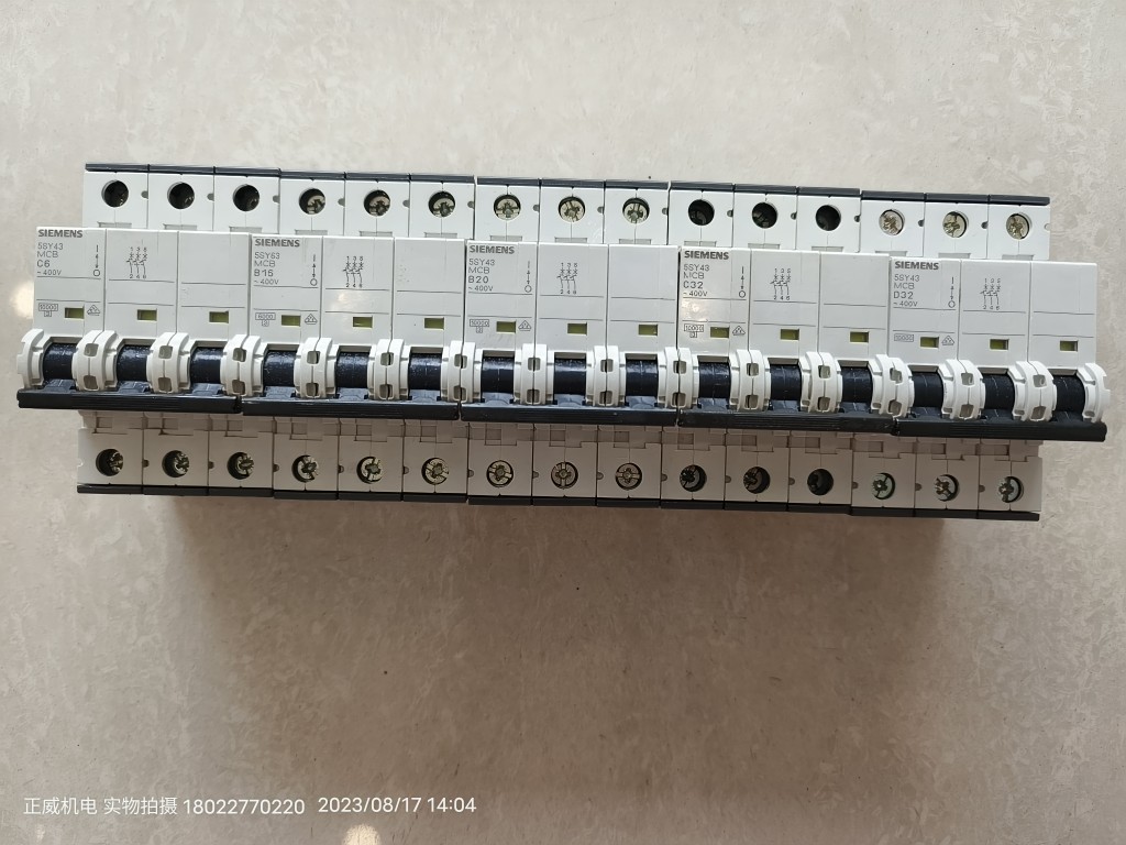 德国SIEMENS西门子断路器5SY43 5SY63 MCB 3P C6/B16/B20/C32/D32