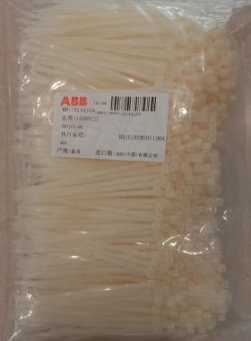 ABB扎带SKT100-80 长度100 毫米，宽度 2.5 毫米，厚度为1.1白色