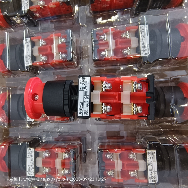 fuji富士蘑菇头推拉型急停开关AR22Q2R-12R 带AR9B290/AR9B291