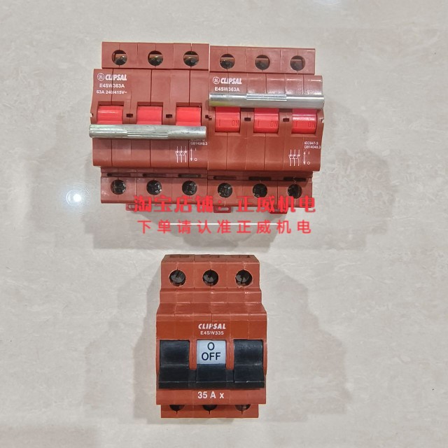 CLIPSAL奇胜空气开关E4SW363A 3P 63A/E4SW335 3P 35A/E4SW263 五金/工具 低压断路器 原图主图