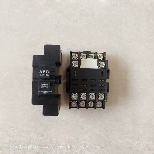 西门子APT微型继电器附件安装底座STF14A 10AMAX 250VAC