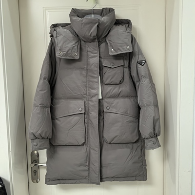 露韵诗羽绒服258970小个子90白鸭绒修身显瘦加厚保暖女中长款特价