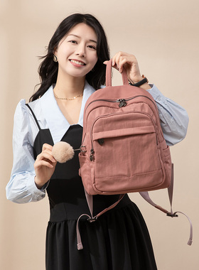 cecilKeith韩系轻便旅行双肩包女2025新款大容量书包学生休闲背包