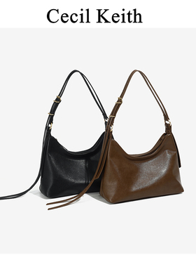 张雅钦同款2025女包欣冉hobo包高级通勤大容量托特包单肩腋下包女