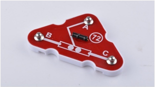 电子积木电路配件72号平衡开关 搭配迪宝乐 电学小子实验电路玩具