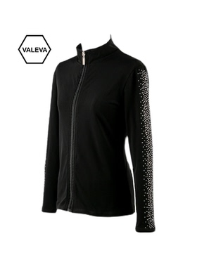 VALEVA花样滑冰训练服上衣 裤子溜冰训练服套装镶钻定制
