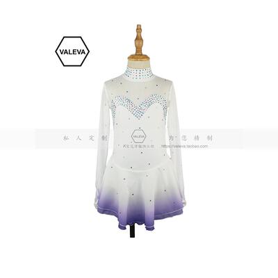 VALEVA花样滑冰表演服定制渐变