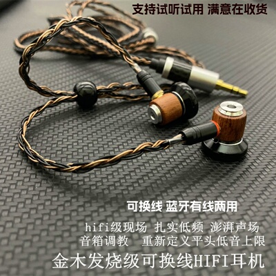 挂脖蓝牙有线两用HIFI平头耳机