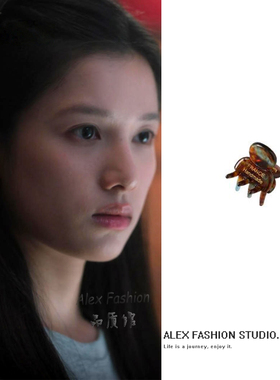野狗骨头苗靖张婧怡同款发夹复古高级感醋酸空气小抓夹刘海碎发夹