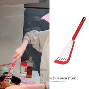 宋祖儿同款 锅铲烫煎铲耐高温硅胶蝶形煎鱼铲护锅漏油煎牛排不粘锅