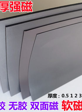 强力背胶磁片教学教具软磁贴磁铁