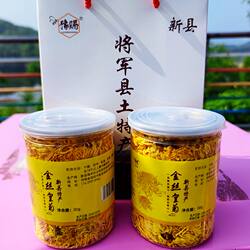 金丝皇菊贡菊大别山新县特产菊花茶大朵胎菊一朵一杯茶叶花茶罐装