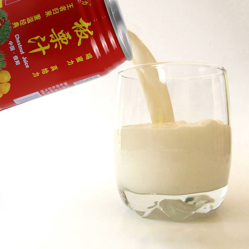 板栗汁营养果茶新鲜果蔬汁信阳特产天然美食野生栗饮料240ml*20罐