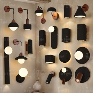 黑洞石壁灯意式卧室床头极简高级感客厅背景墙楼梯走廊装饰氛围灯