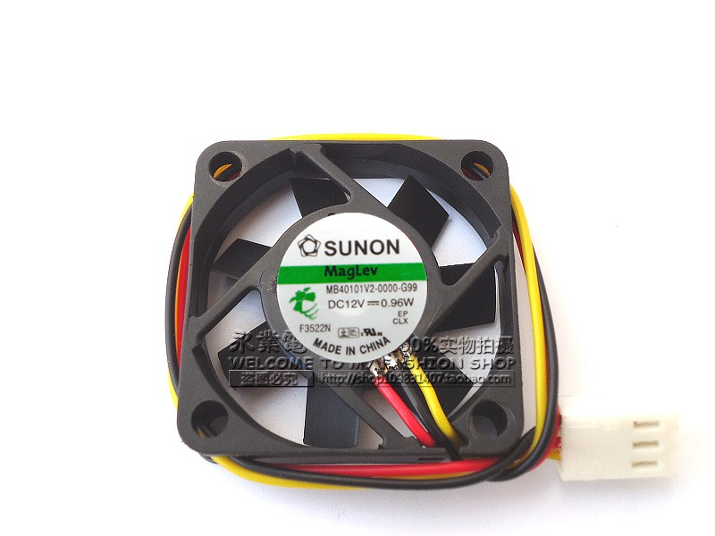 MB40101V2-0000-G99/A99 建准4010风扇三线12V 0.96W磁悬浮散热风