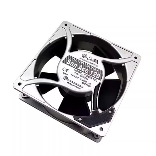 原装三洋Sanyo 109S024UL 115V 14/12W 12038铝框交流散热风扇