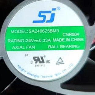 全新SJ生久 SA240625BM 6025 6CM/厘米 24V 0.33A变频器散热风扇